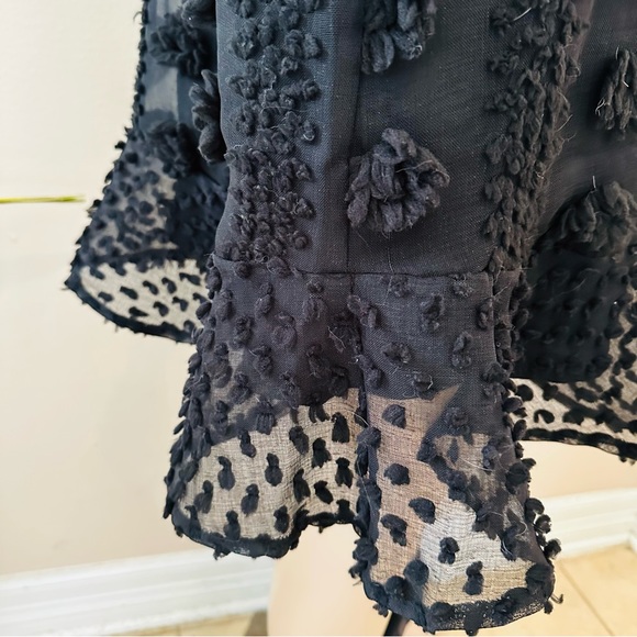 She + Sky | Dress Black with Pom Poms. Sz M - Picture 6 of 10